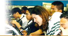 Teacher and Microscope 
